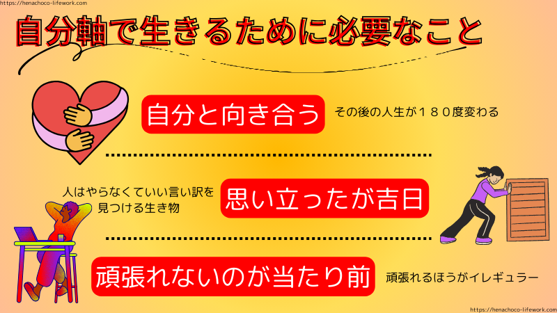 自分軸で生きるために必要なこと